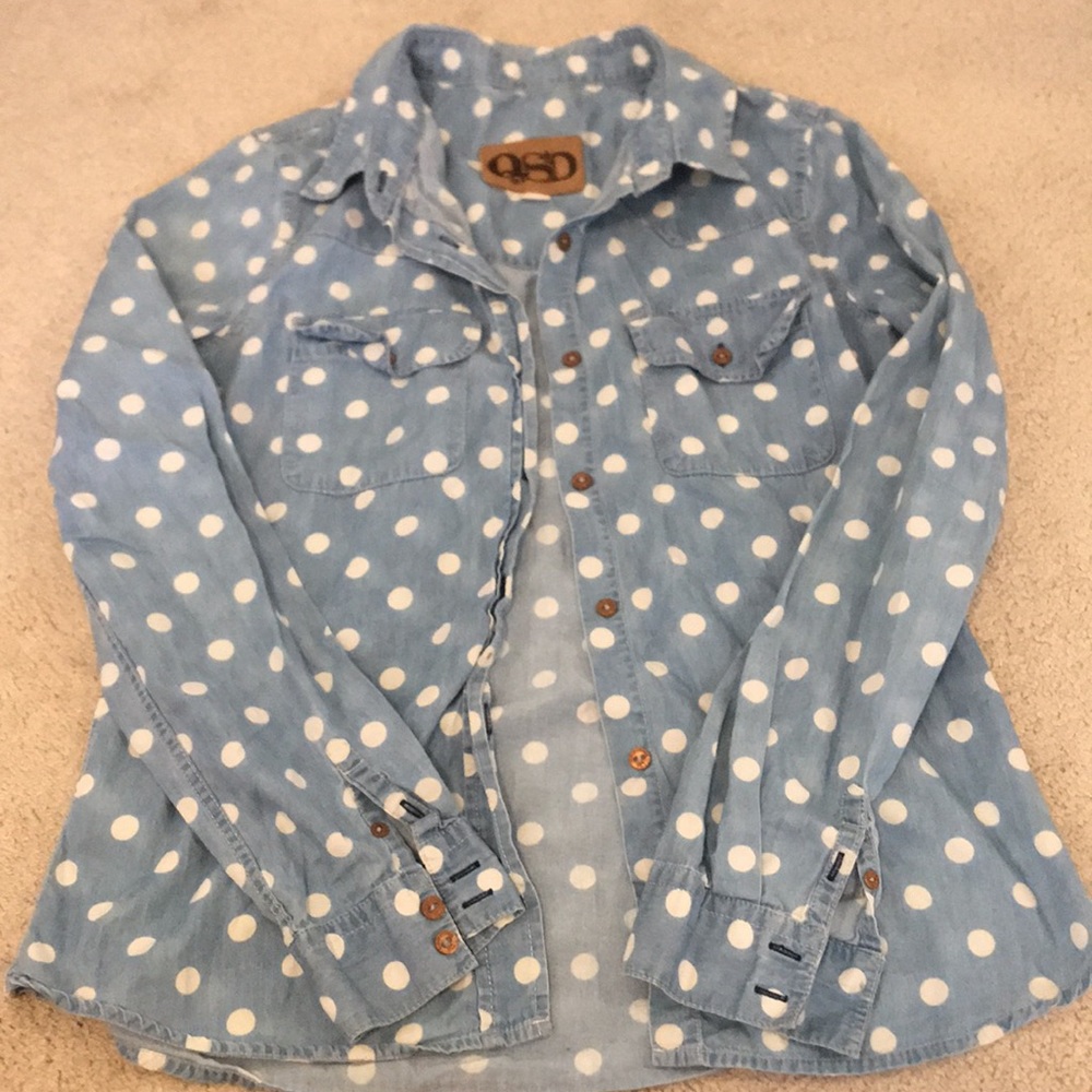 Women’s Quiksilver QSD polka dot top size medium